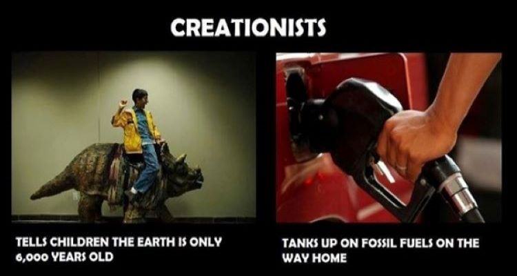 Creationists meme.