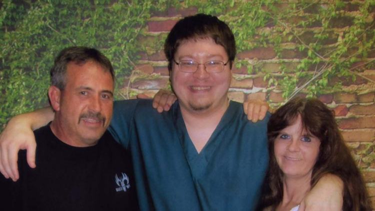 Dassey with mother and step-father