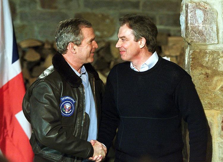 Tony Blair and George Bush