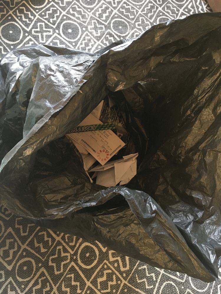 A bag of tickets
