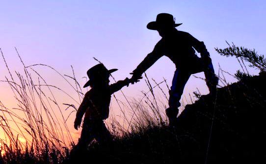Helping each other.