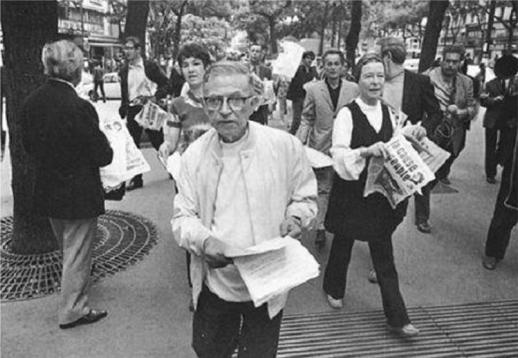 Sartre & SDB at a rally