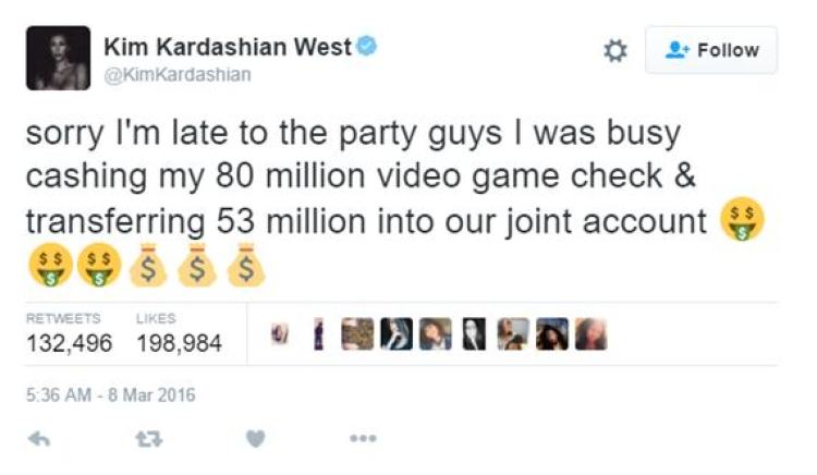 Kardashian tweet