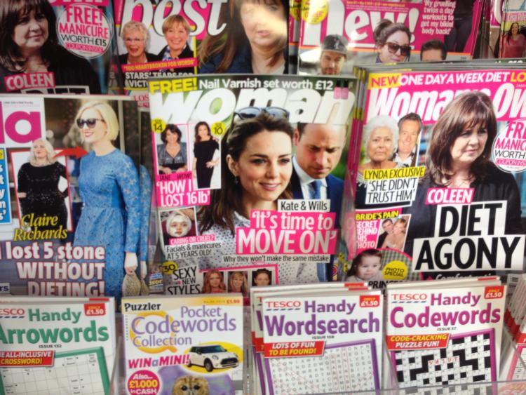 Tabloids promoting weightloss