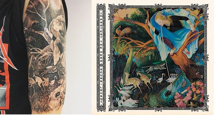 James Clark Ross tattoo and Protest The Hero